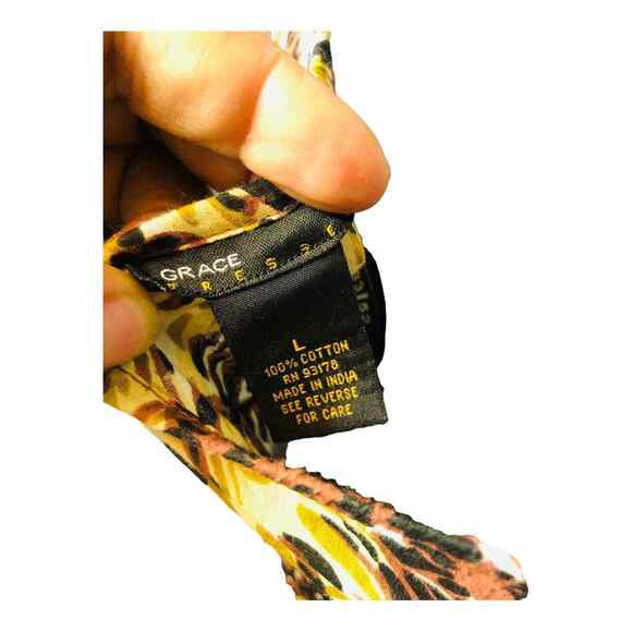 Grace Dresses Womens Animal Print Flared Mini Dress A Line Cap Sleeves Large - Picture 6 of 8